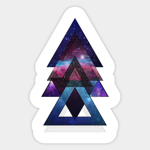 Triangle Universe Space Sticker by jumpingmaster